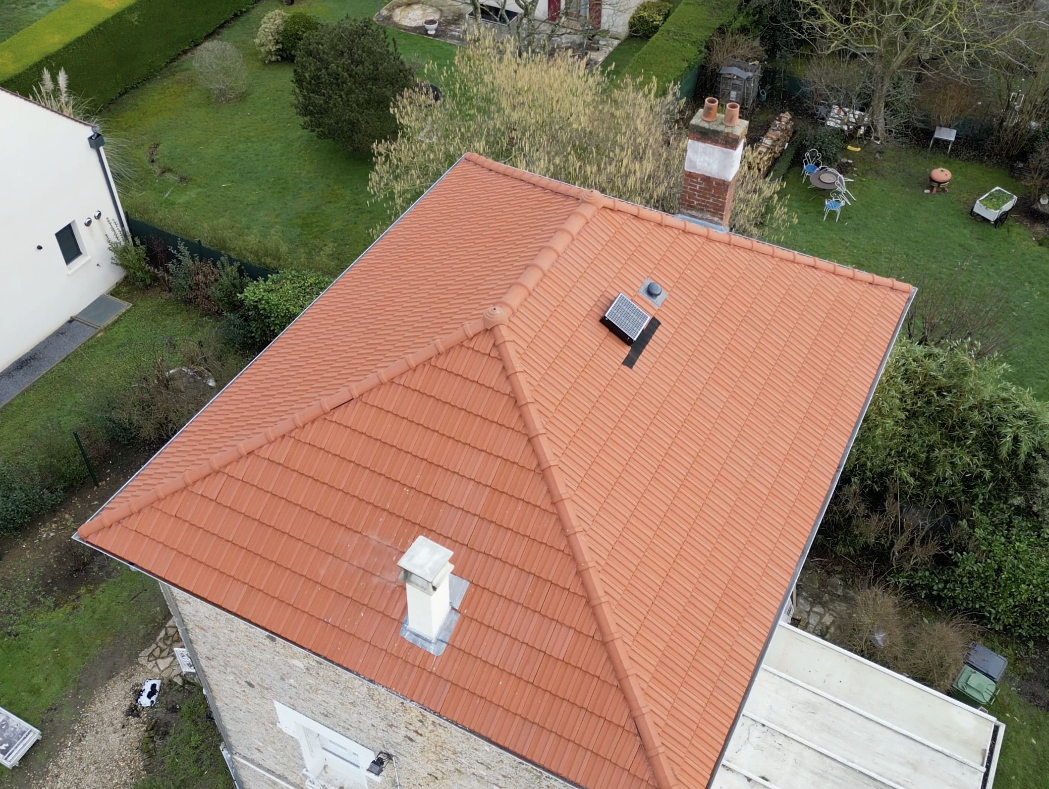 Après — Vue aérienne chantier